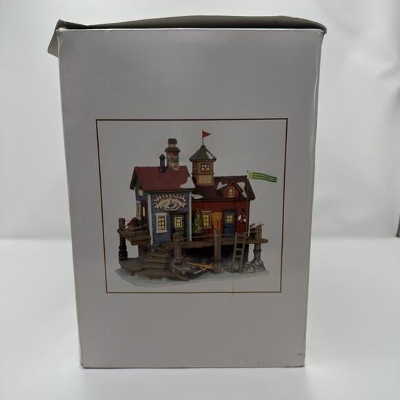 Harborside Village Deluxe Lighted House Old Nautical Wares Celebrations - Picture 3 of 10